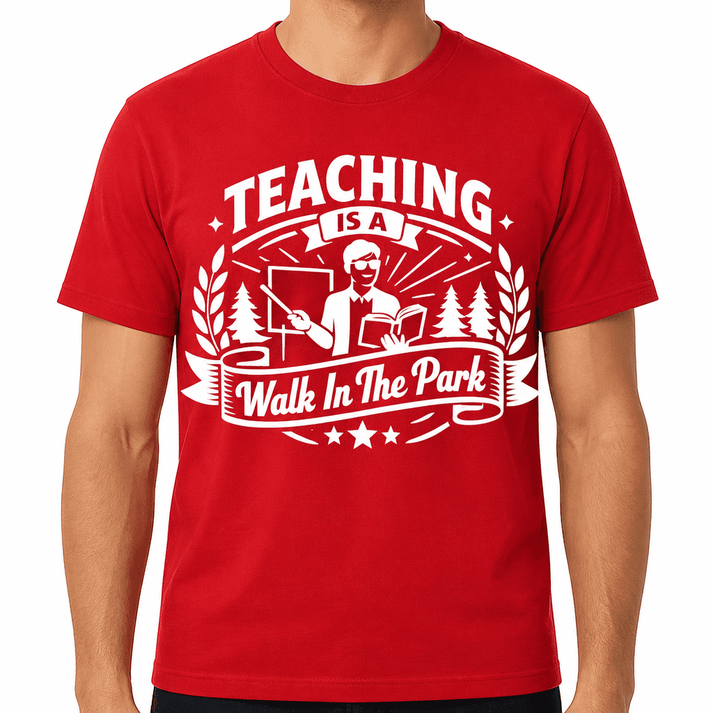 Teaching Is A Walk In The Park Funny T-Shirt