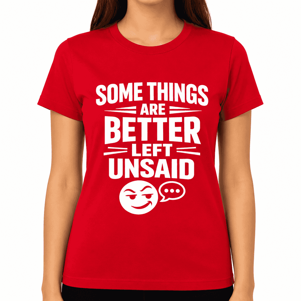 Some Things Are Better Left Unsaid Funny T-Shirt