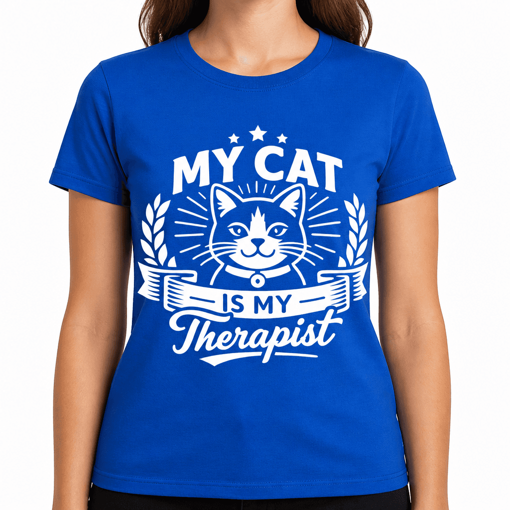 My Cat Is My Therapist Funny Cat Lover T-Shirt