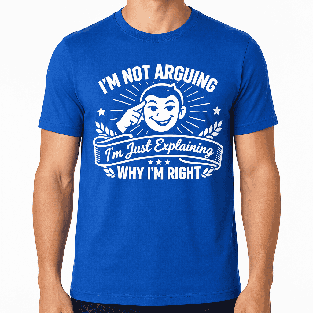 I'm Not Arguing I'm Just Explaining Why I'm Right Sarcastic T-Shirt
