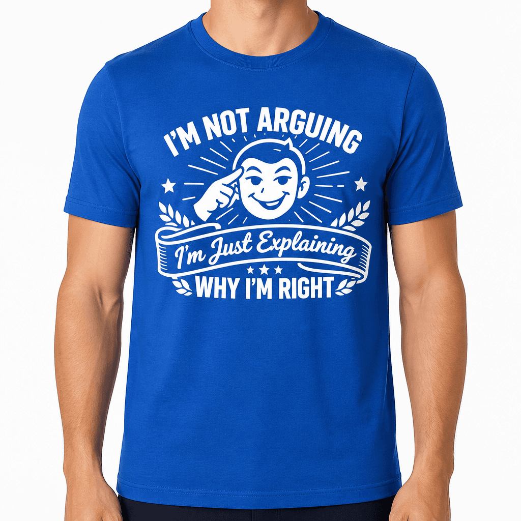 I'm Not Arguing I'm Just Explaining Why I'm Right Sarcastic T-Shirt