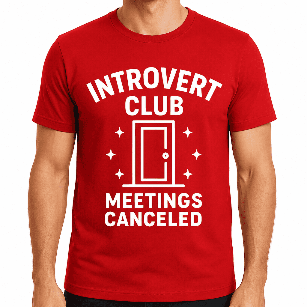 Introvert Club: Meetings Canceled T-Shirt