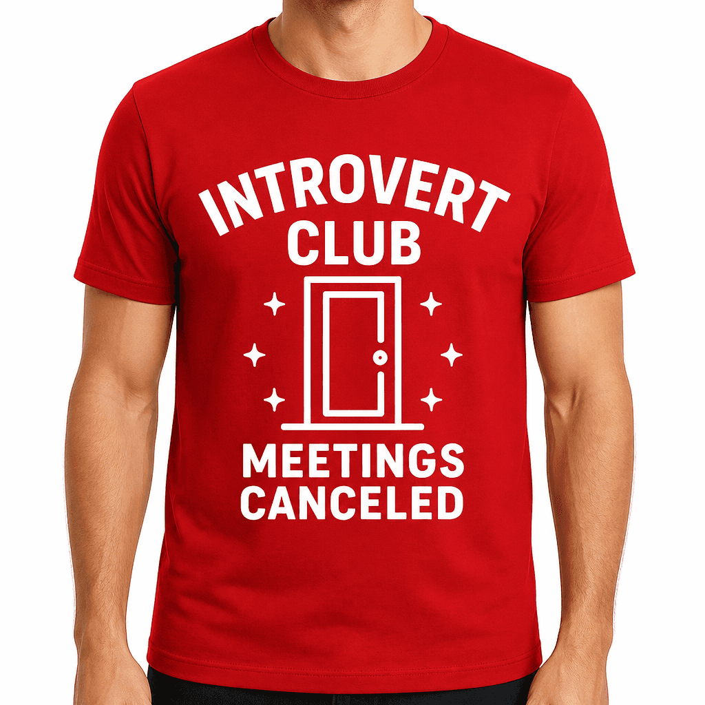 Introvert Club: Meetings Canceled T-Shirt