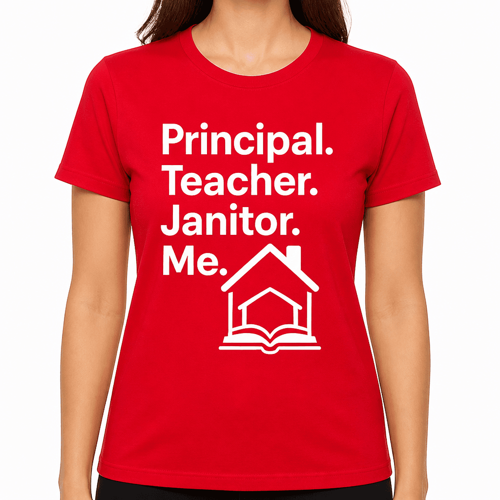 Principal. Teacher. Janitor. Me. T-Shirt