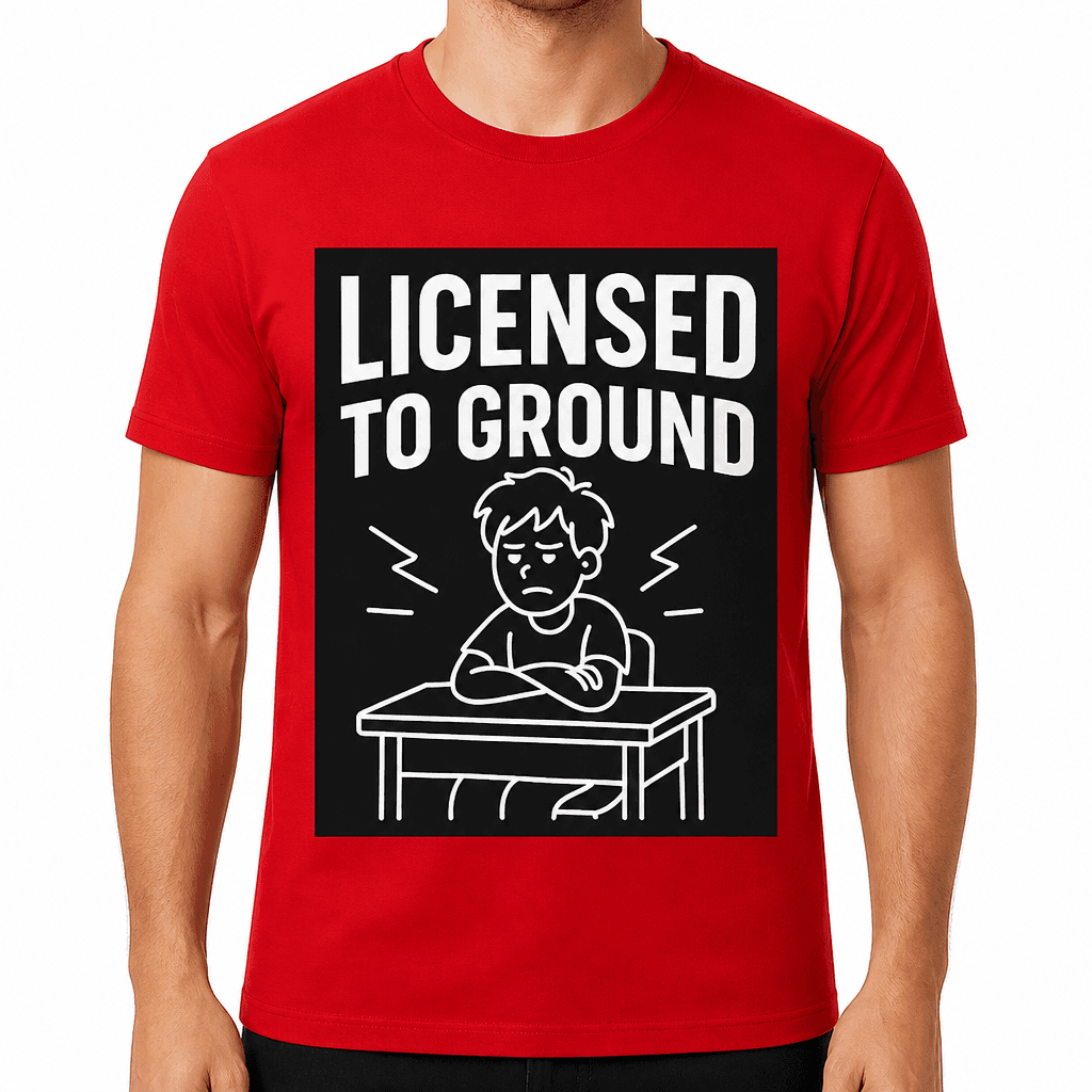 Licensed to Ground – Funny Martial Arts T-Shirt