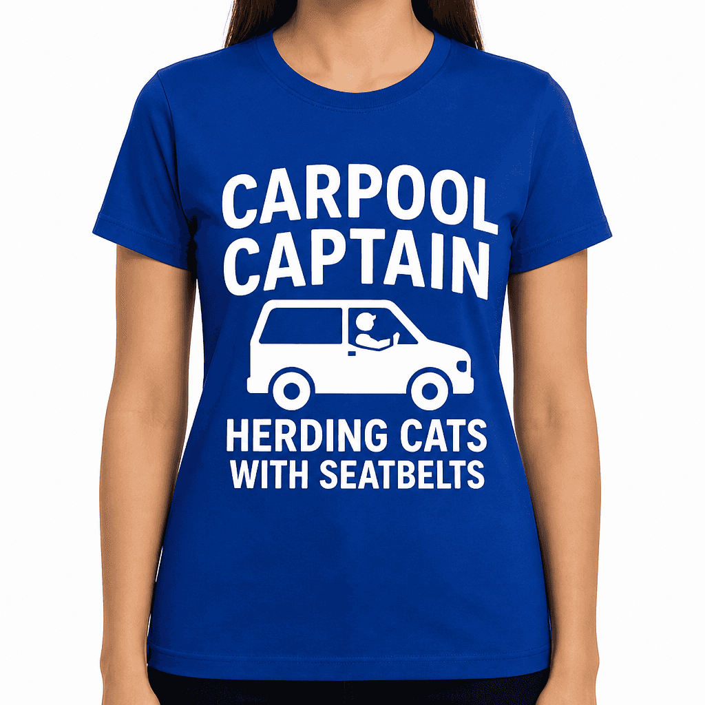 Carpool Captain: Herding Cats with Seatbelts T-Shirt