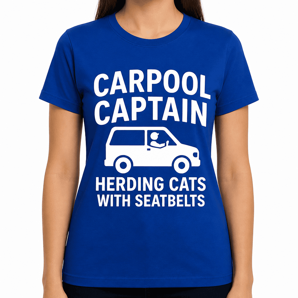 Carpool Captain: Herding Cats with Seatbelts T-Shirt