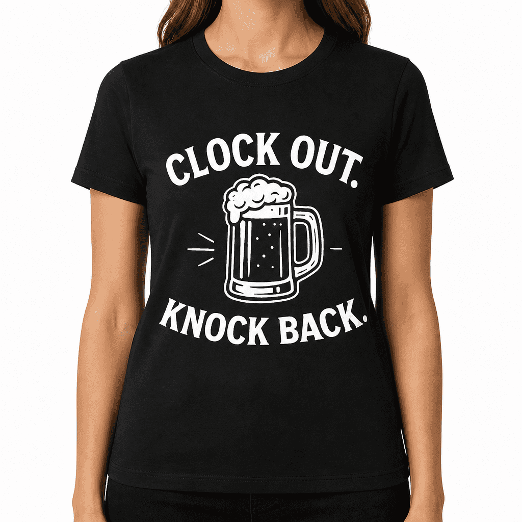 Clock Out. Knock Back. T-Shirt