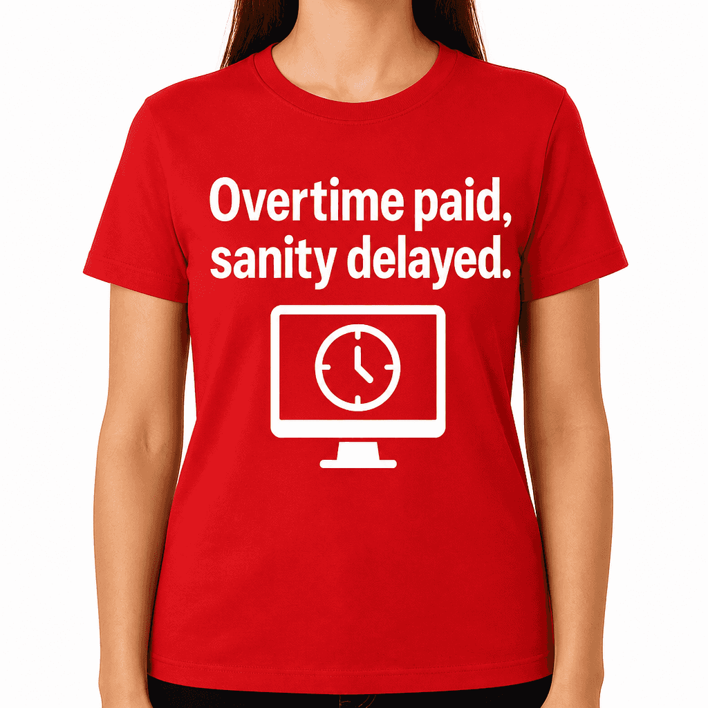 Overtime Paid, Sanity Delayed T-Shirt