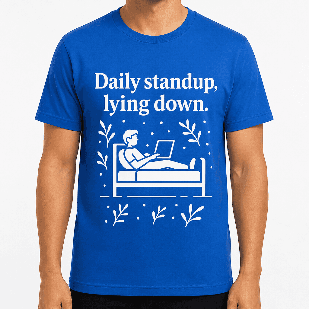 Daily Standup, Lying Down T-Shirt