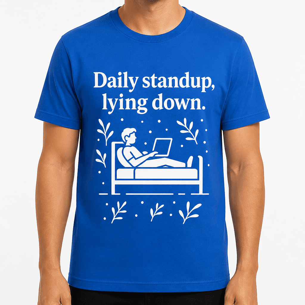 Daily Standup, Lying Down T-Shirt