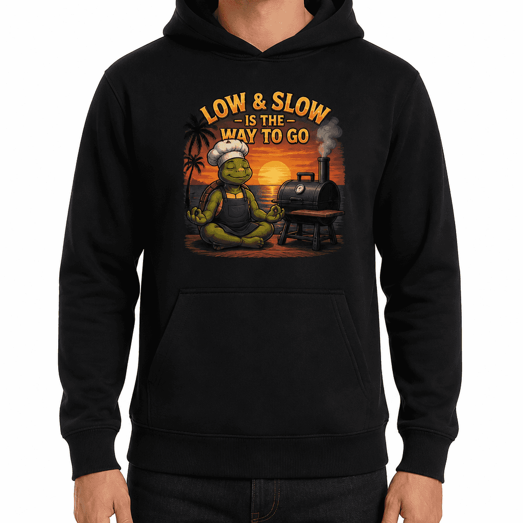 Funny BBQ Hoodie - Low & slow is the way to go