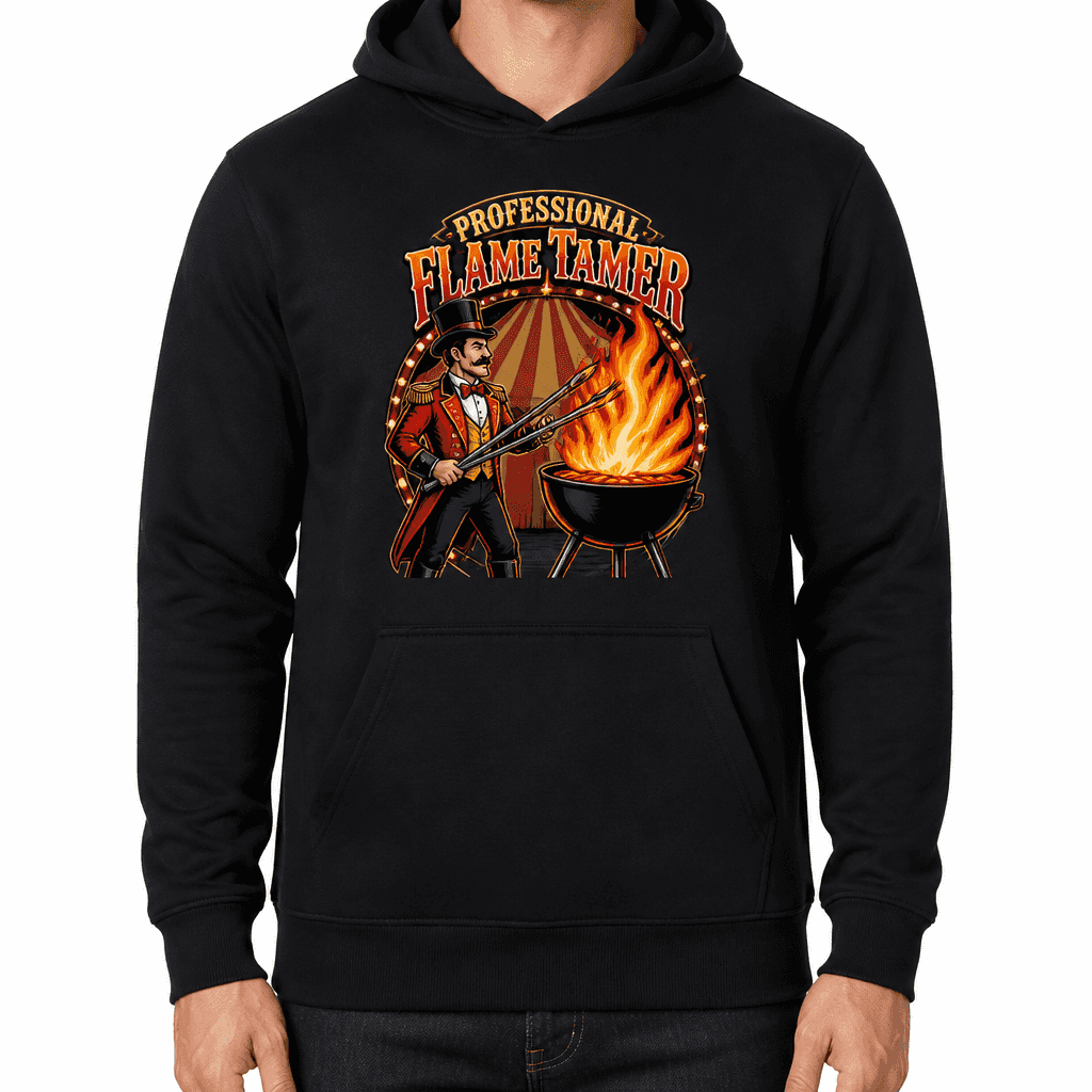Funny BBQ Hoodie - Professional flame tamer