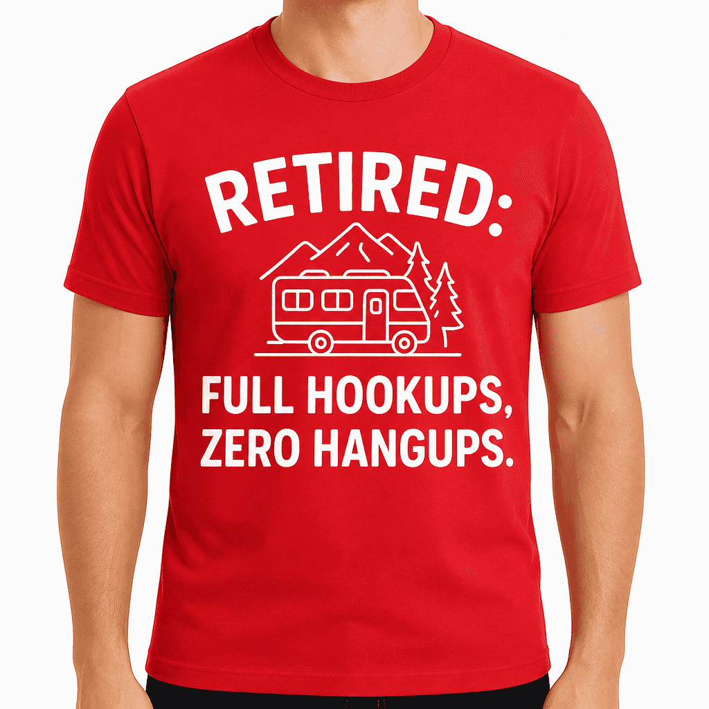 Retired: Full Hookups, Zero Hangups T-Shirt