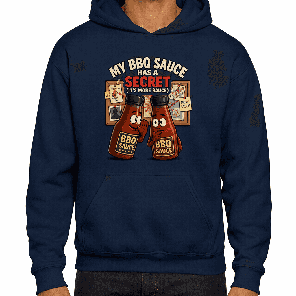 Funny BBQ Hoodie - My BBQ sauce has a secret (it's more sauce)