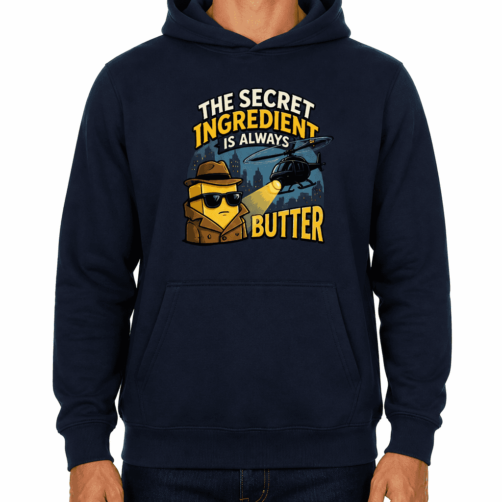 Funny BBQ Hoodie - The secret ingredient is always butter