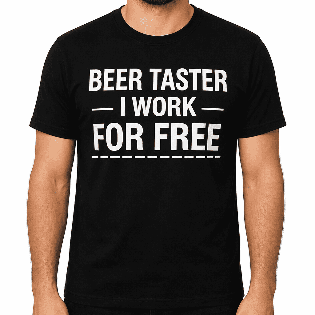 Beer Taster I Work - T-Shirt
