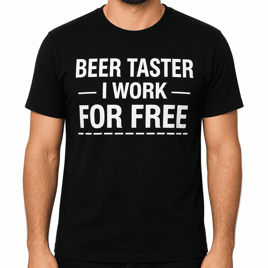 Beer Taster I Work - T-Shirt