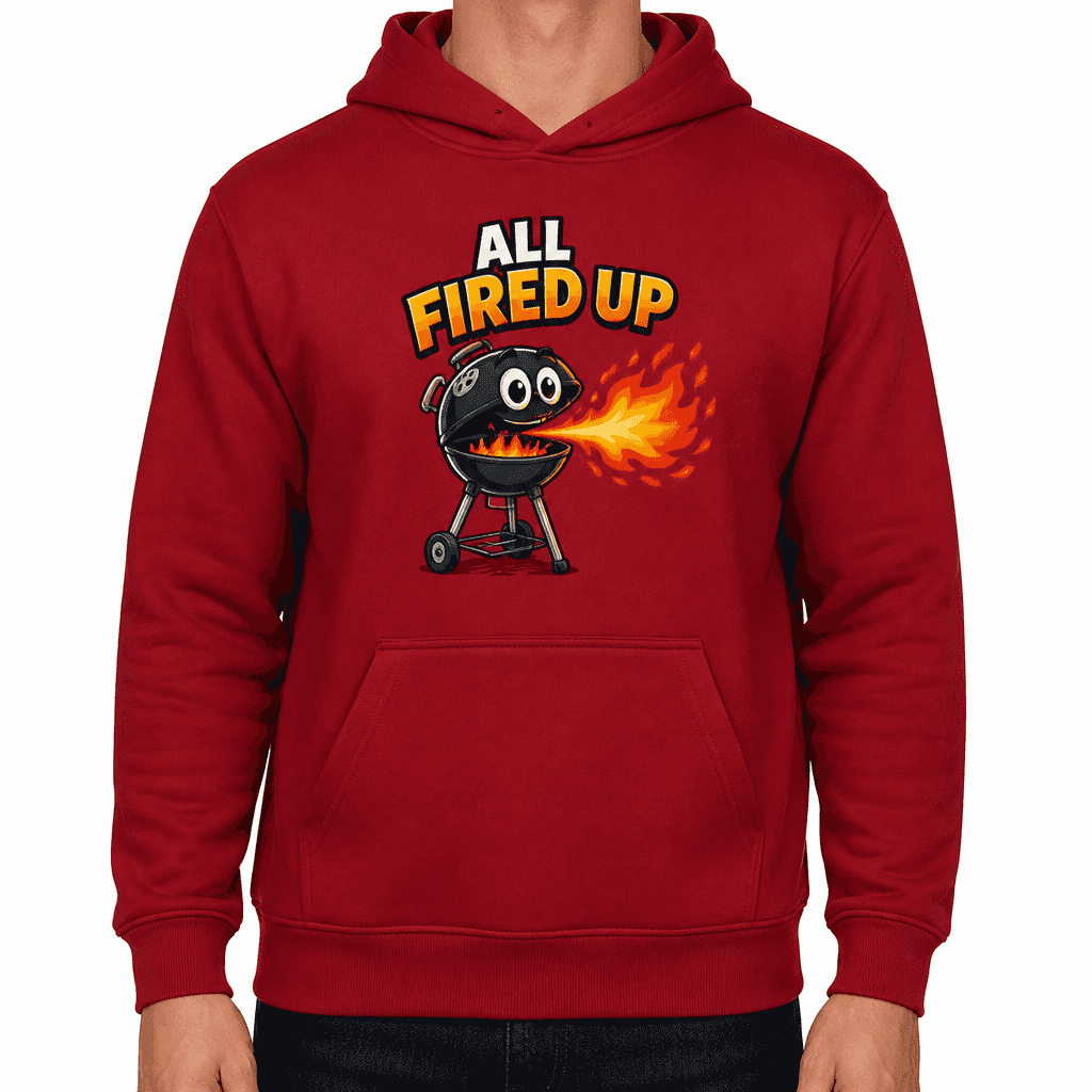 Funny BBQ Hoodie - All Fired Up