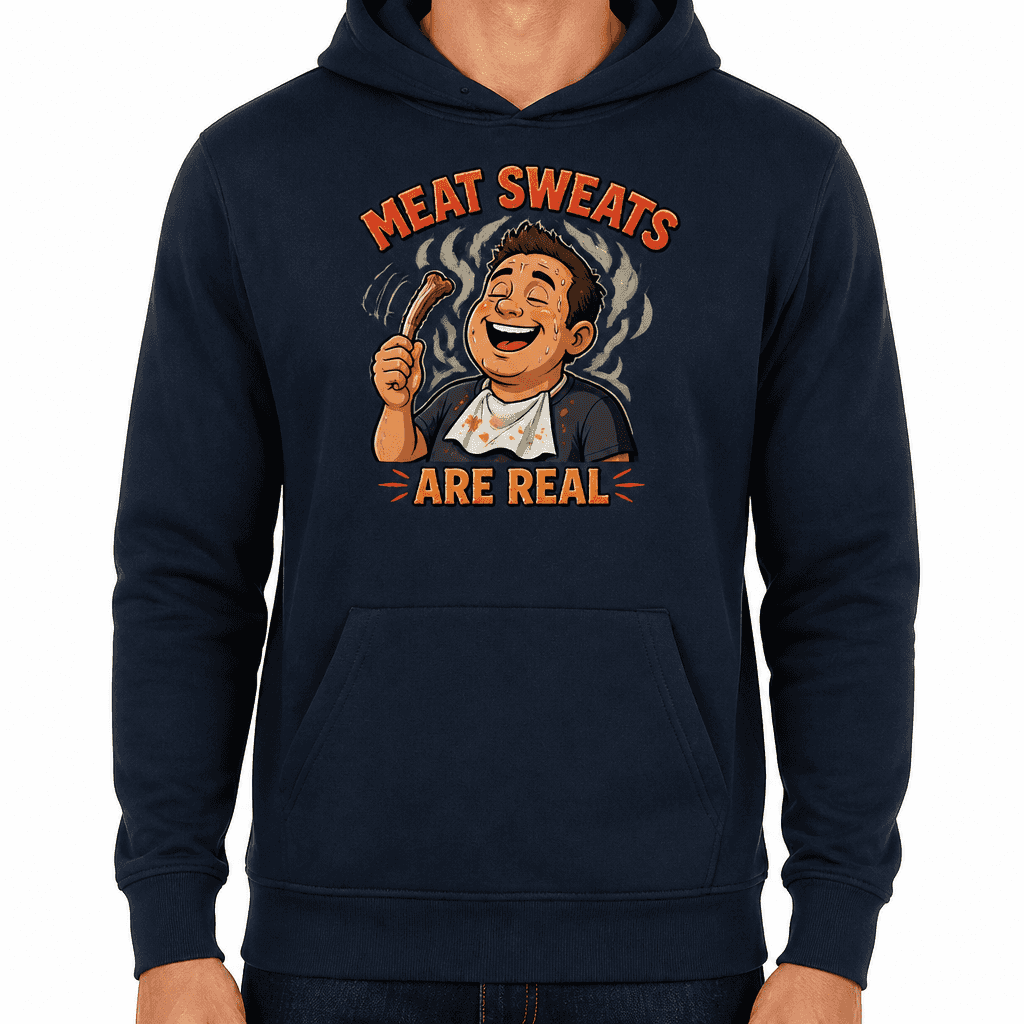 Funny BBQ Hoodie - Meat sweats are real