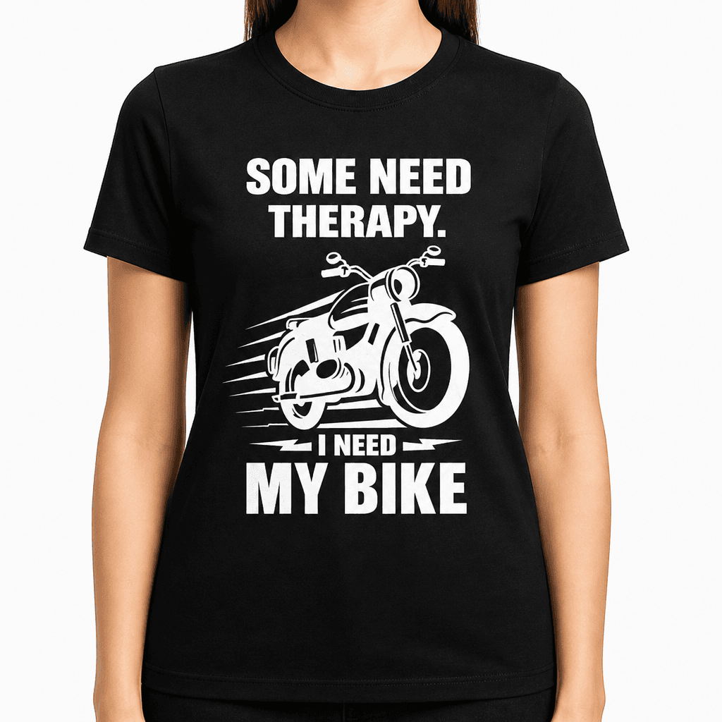 Need Therapy Need Bike - T-Shirt