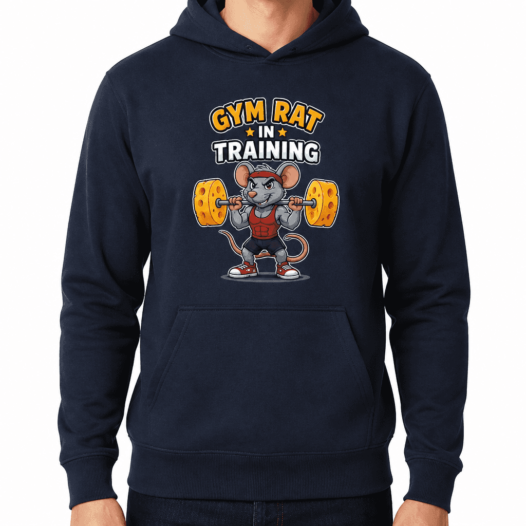 Funny Gym Hoodie - Gym rat in training