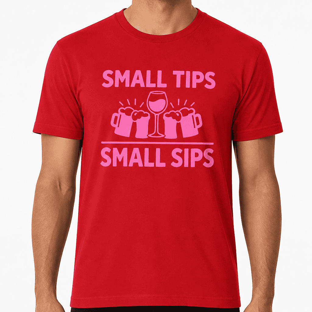 Small Tips Small Sips - T-Shirt