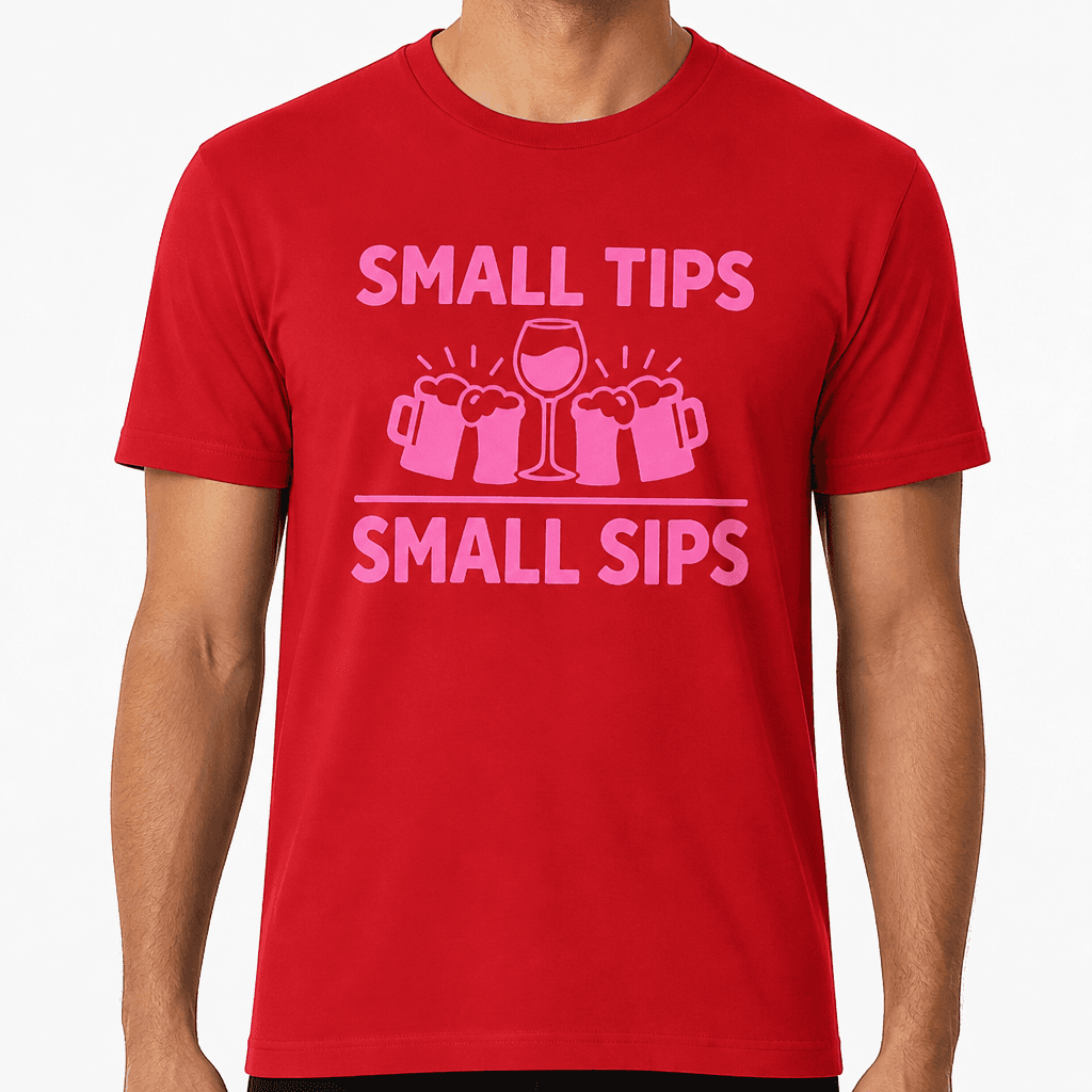 Small Tips Small Sips - T-Shirt