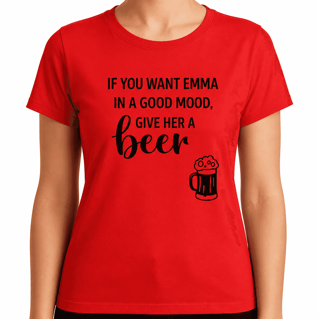 Good Mood Give Her a Beer - T-Shirt