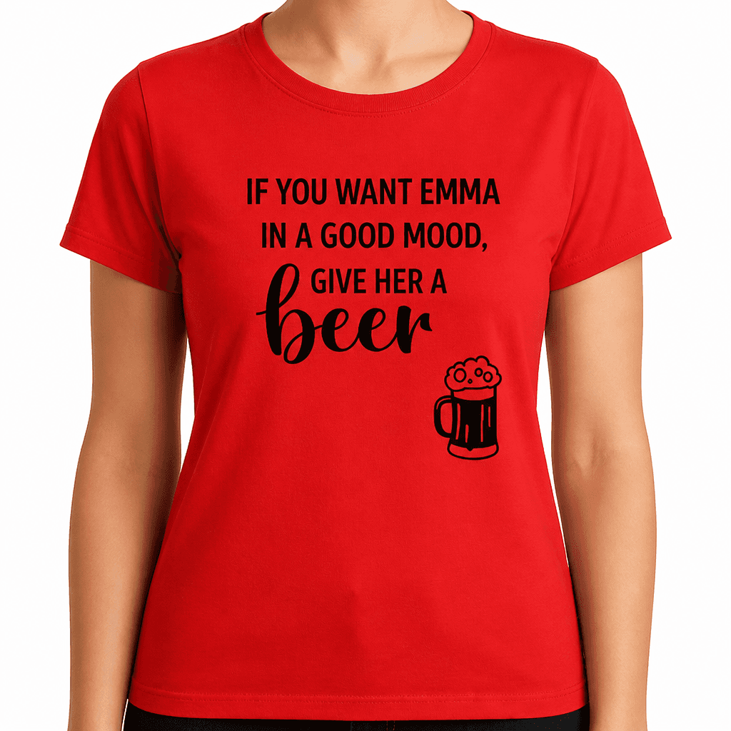 Good Mood Give Her a Beer - T-Shirt