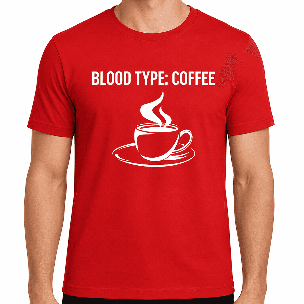 Blood Type Coffee - T-Shirt