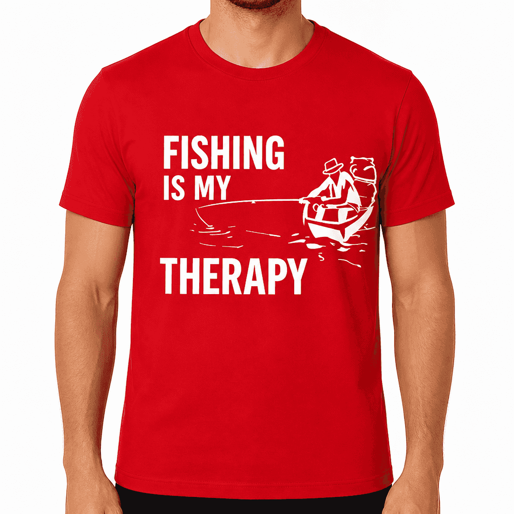 Fishing Is My Therapy - T-Shirt