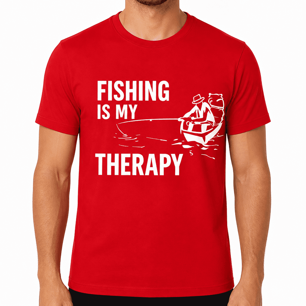 Fishing Is My Therapy - T-Shirt