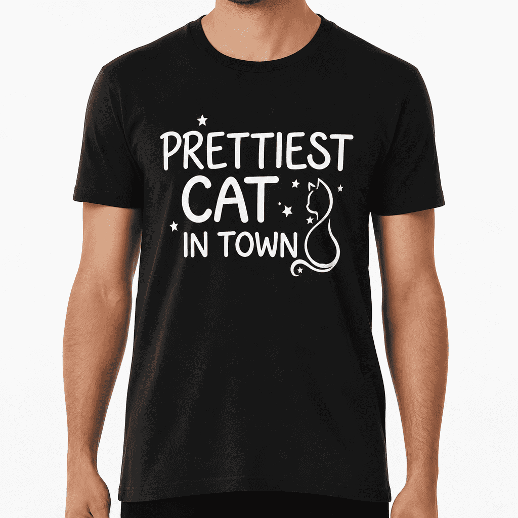 Prettiest Cat in Town - T-Shirt