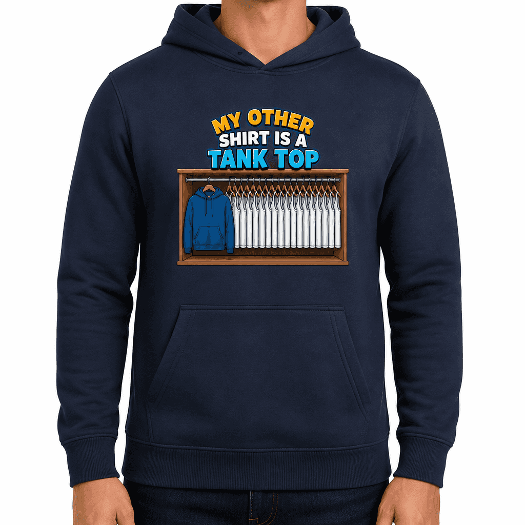 Funny Gym Hoodie - My other shirt is a tank top