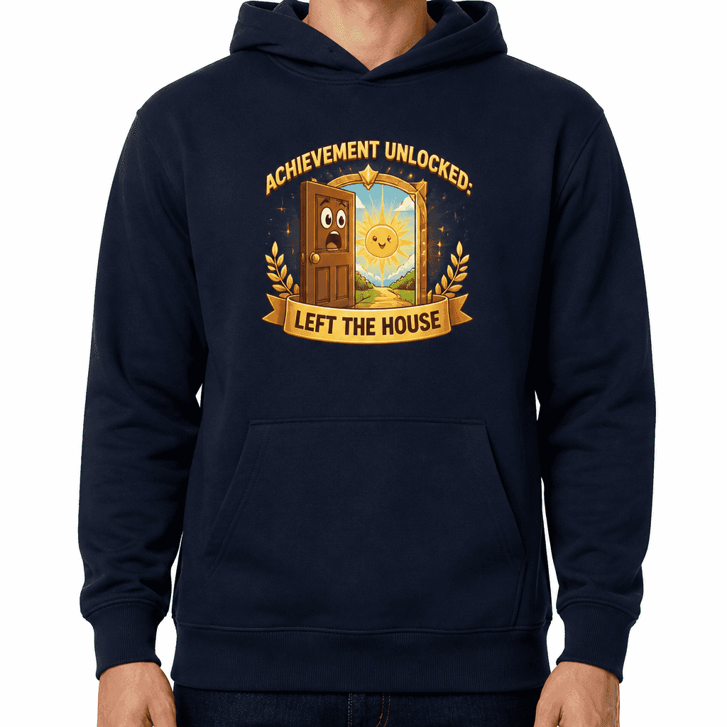 Funny Gamer Hoodie - Achievement unlocked: left the house
