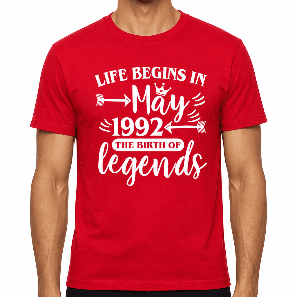 Life Begins In May 1992 - T-Shirt