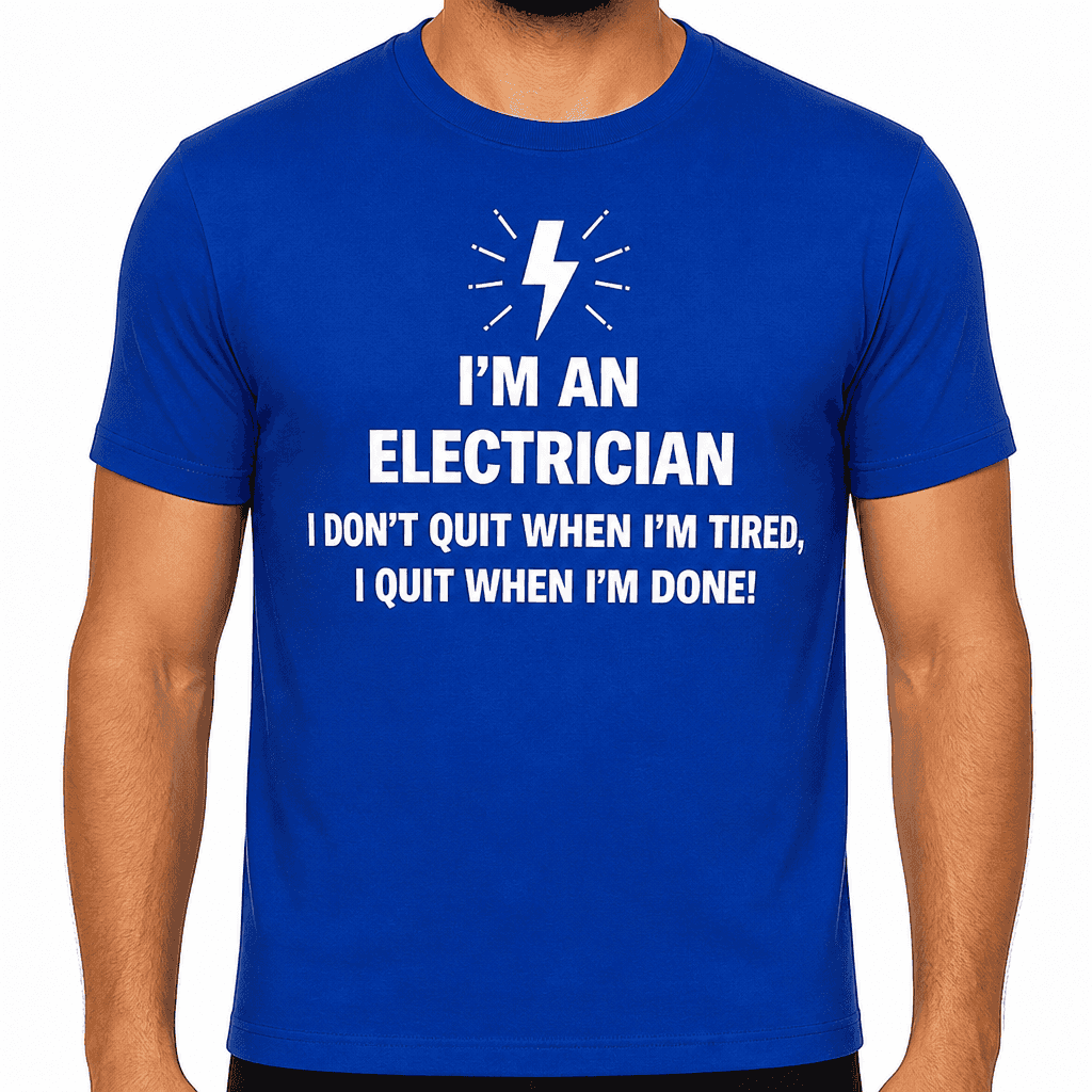 Iβm an Electrician I Quit When Iβm Done - T-Shirt
