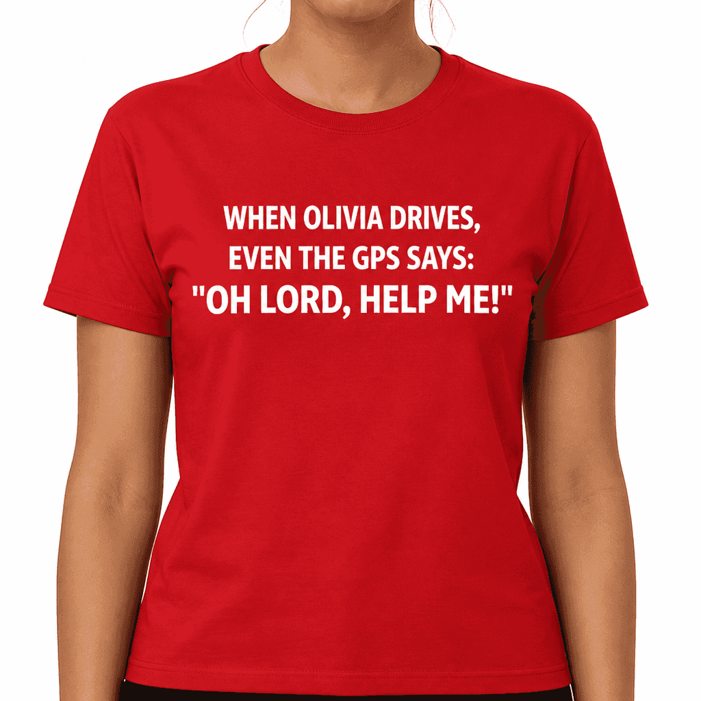 When Olivia Drives GPS - T-Shirt