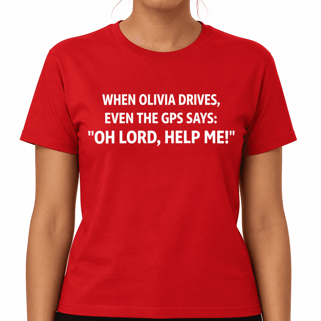 When Olivia Drives GPS - T-Shirt