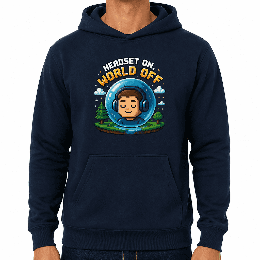 Funny Gamer Hoodie - Headset on, world off