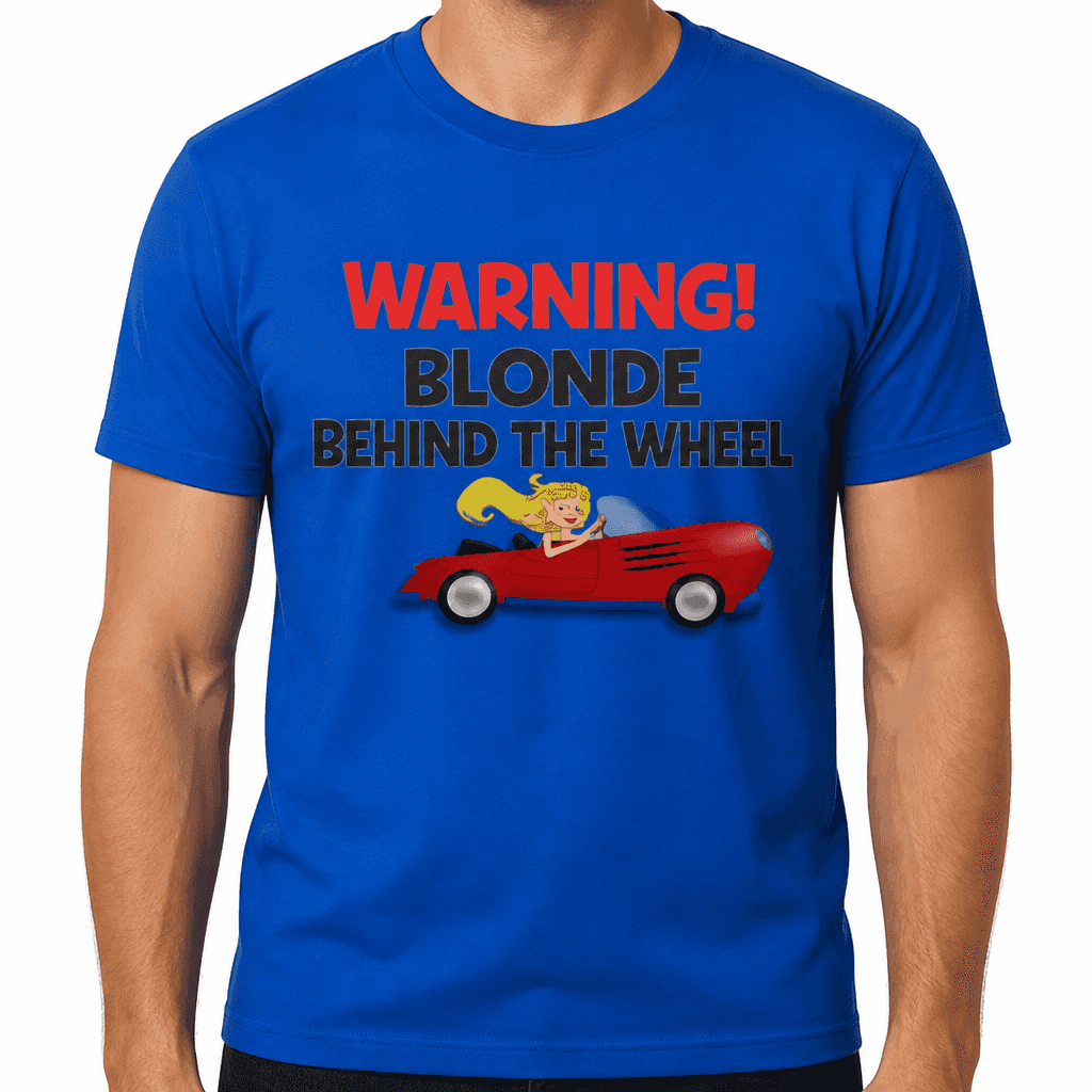 Warning Blonde Wheel - T-Shirt
