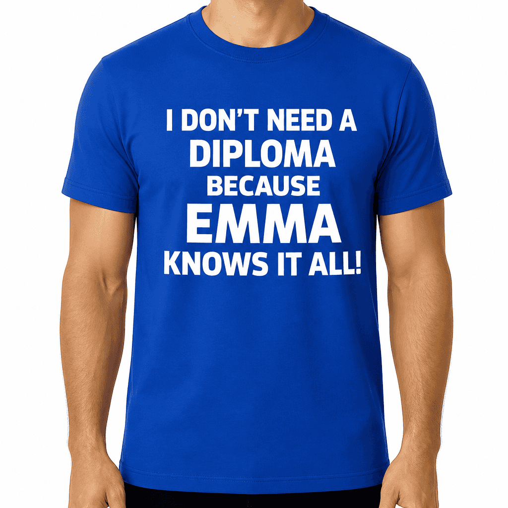 Need a Diploma with your name - T-Shirt