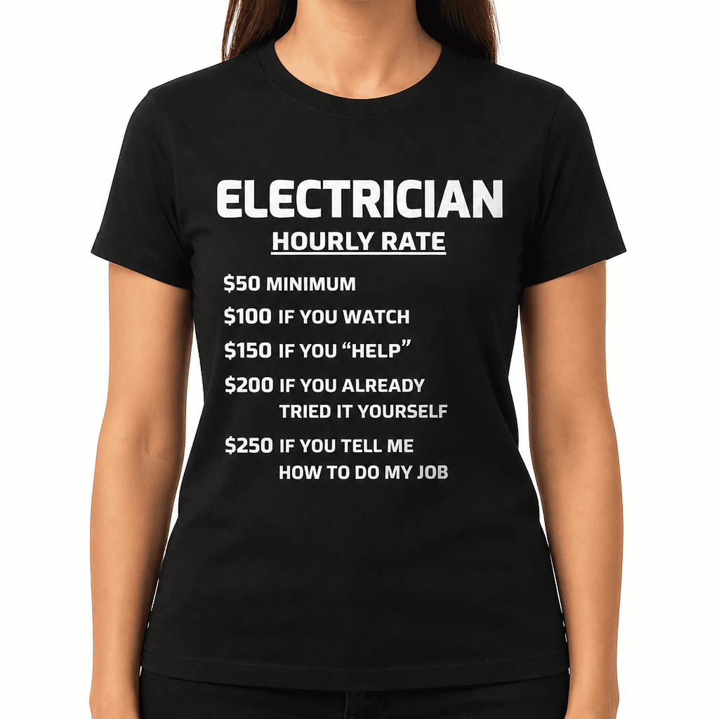 Electrician Hourly Rate - T-Shirt