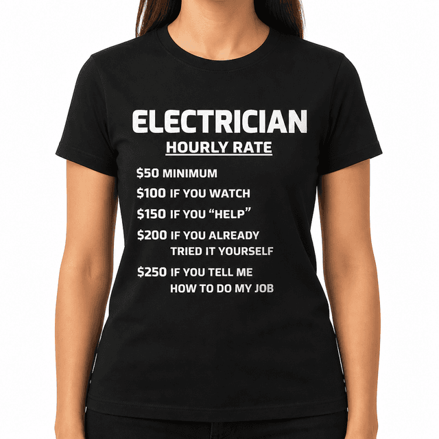 Electrician Hourly Rate - T-Shirt