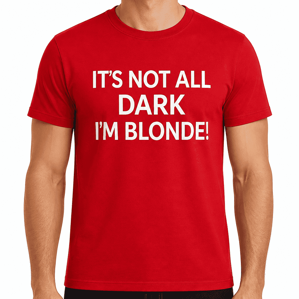 Not All Dark I'm Blonde - T-Shirt