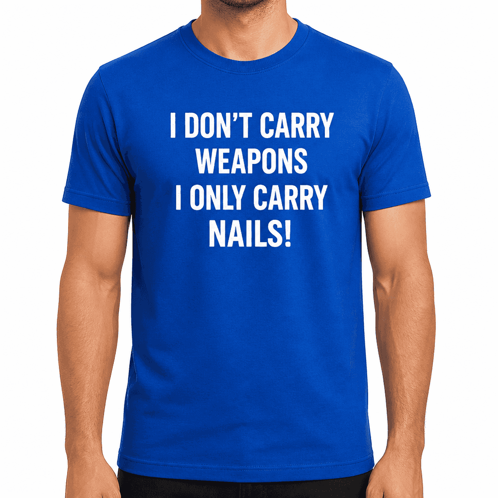 Carry Weapons Only Nails - T-Shirt