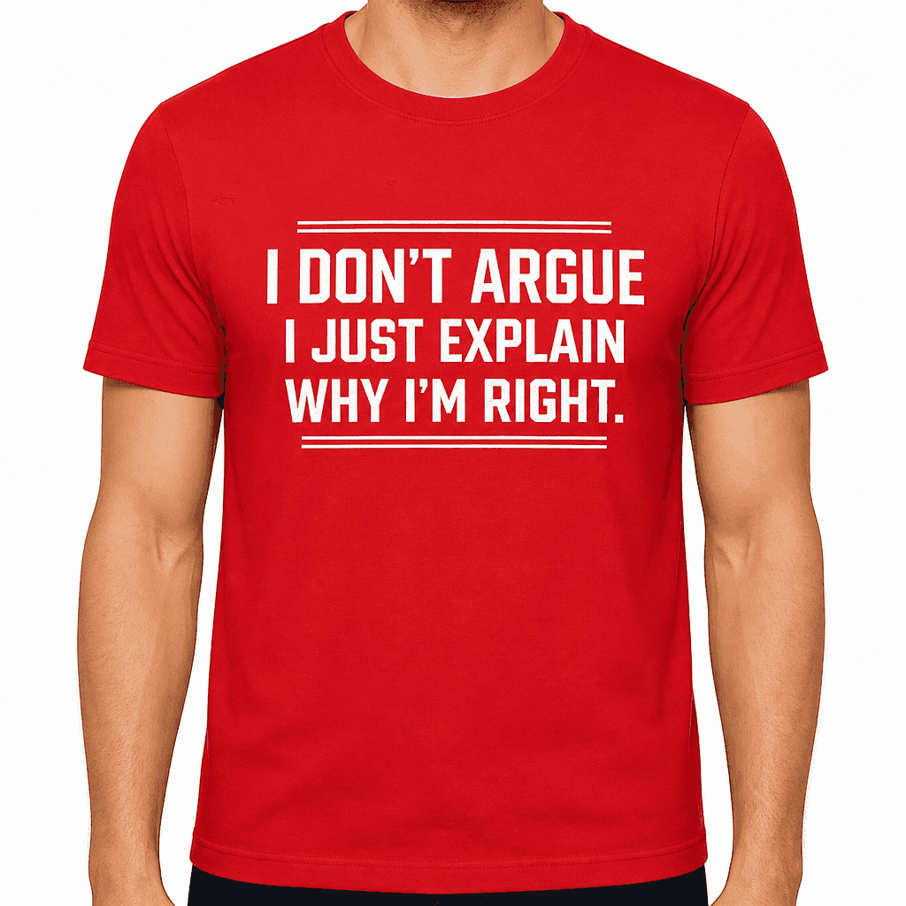 I Don't Argue - T-Shirt