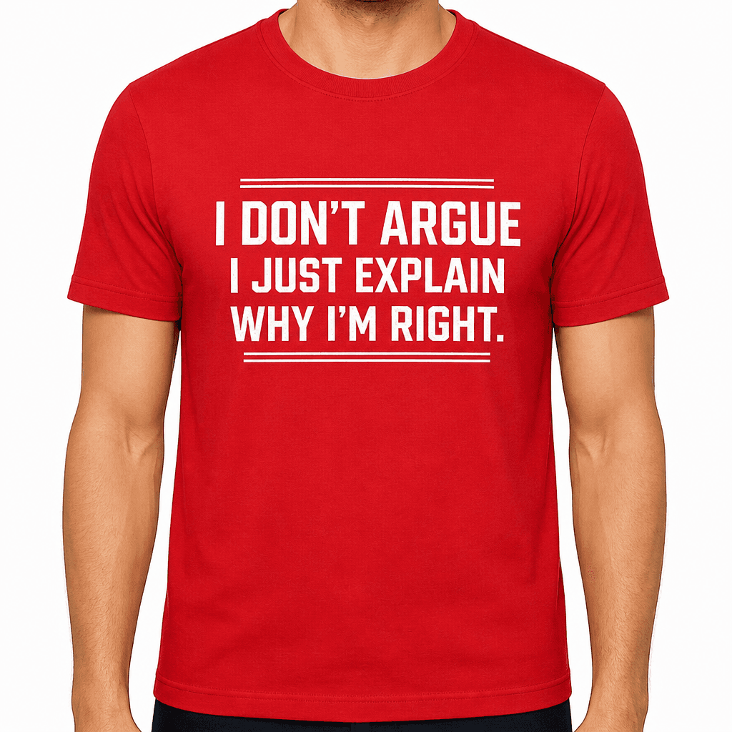 I Don't Argue - T-Shirt