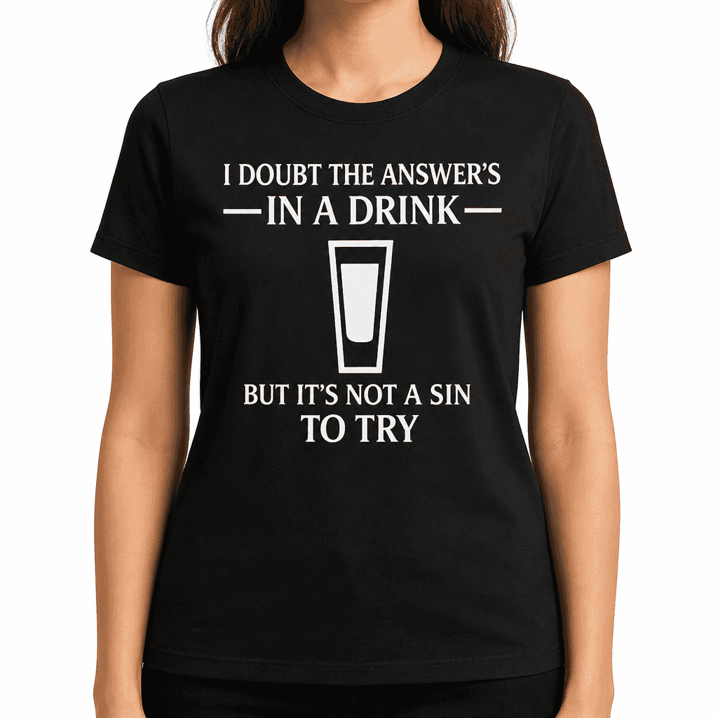 Answer's In Alcohol - T-Shirt